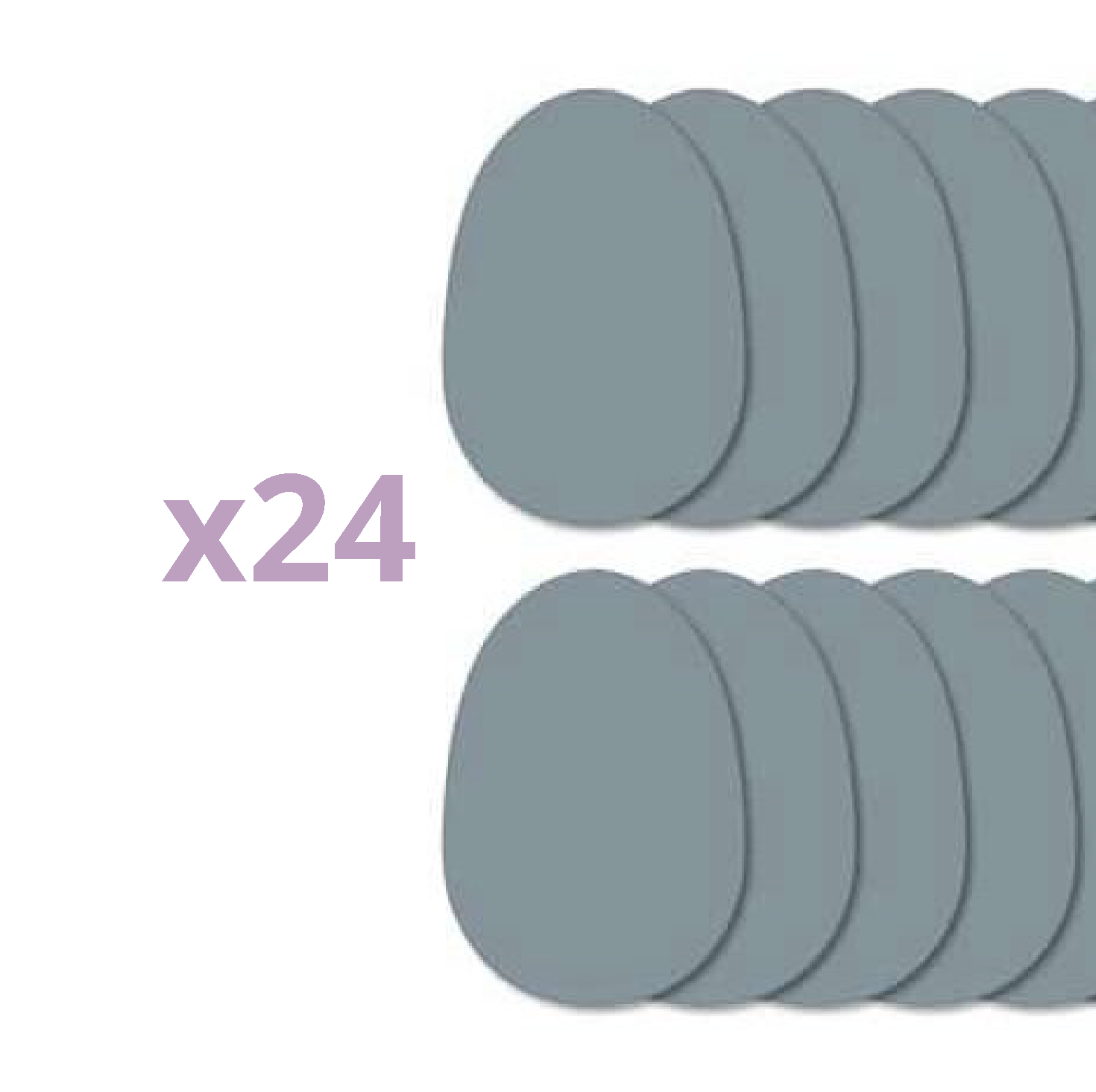 Large crystal discs x24